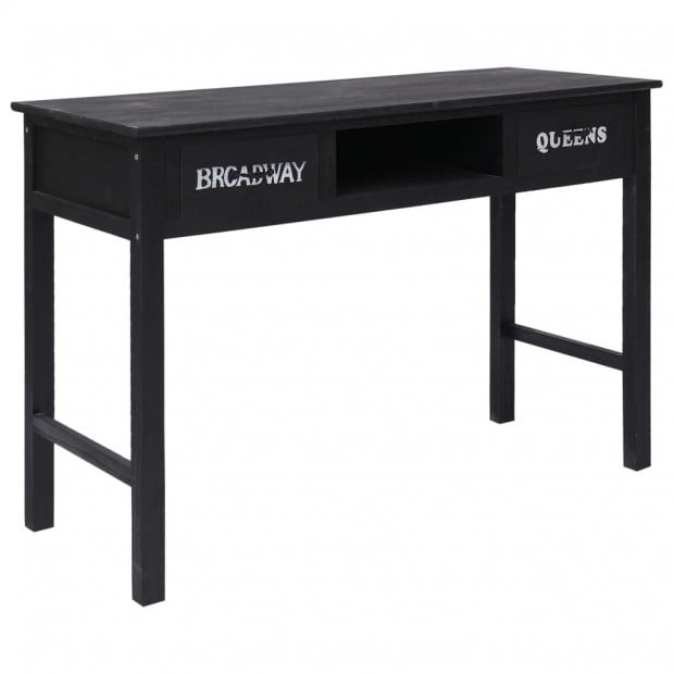 Console Table Black 110x45x76 Cm Wood