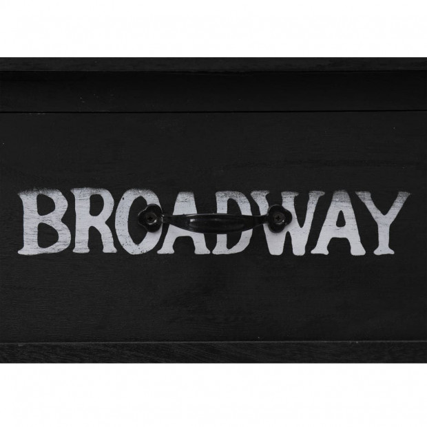 Console Table Black 110x45x76 Cm Wood Image 7
