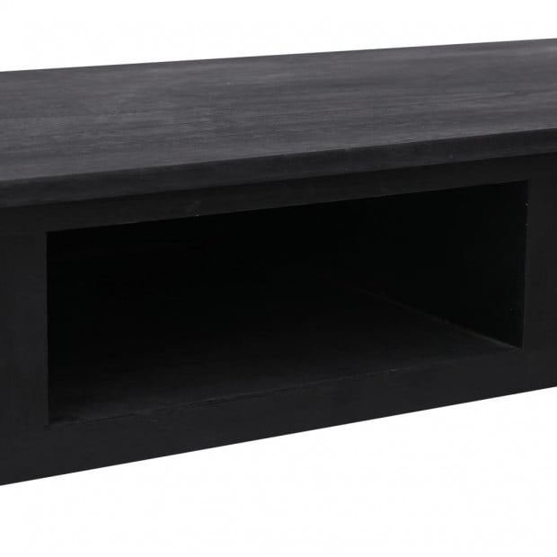 Console Table Black 110x45x76 Cm Wood Image 8