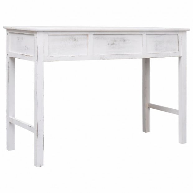 Console Table Antique White 110x45x76 Cm Wood Image 5