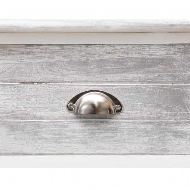 Sideboard Antique Grey 115x30x76 Cm Wood Image 3