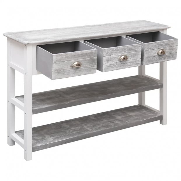 Sideboard Antique Grey 115x30x76 Cm Wood Image 4