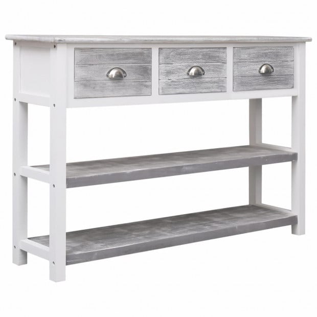 Sideboard Antique Grey 115x30x76 Cm Wood Image 5