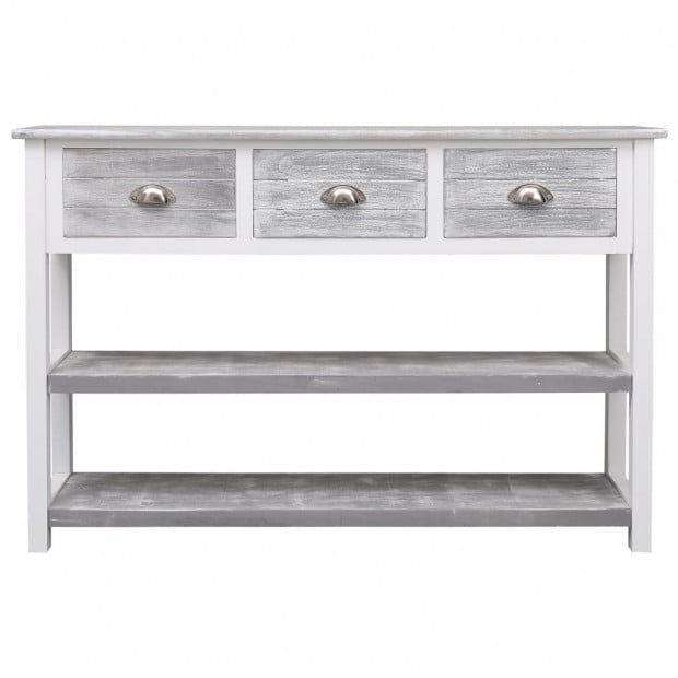 Sideboard Antique Grey 115x30x76 Cm Wood Image 6
