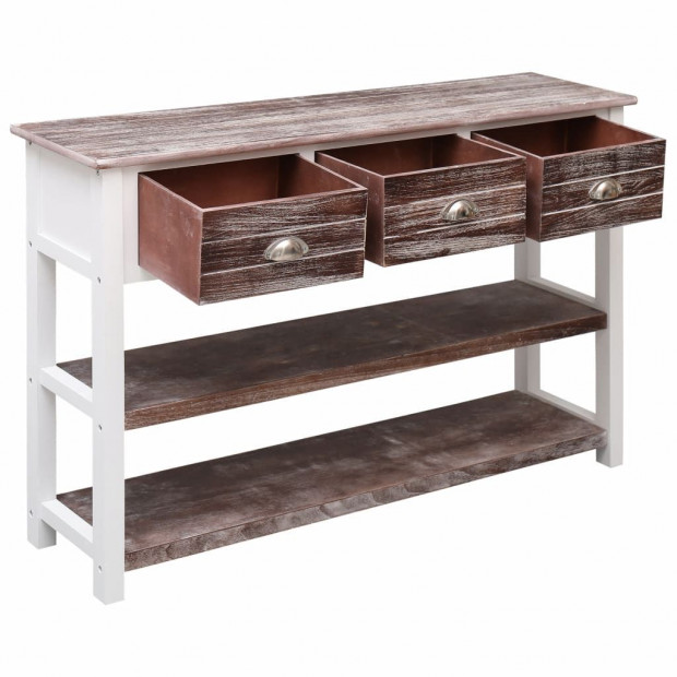 Sideboard Antique Brown 115x30x76 Cm Wood Image 4