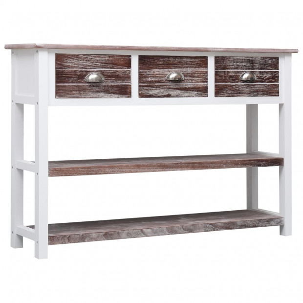 Sideboard Antique Brown 115x30x76 Cm Wood Image 5