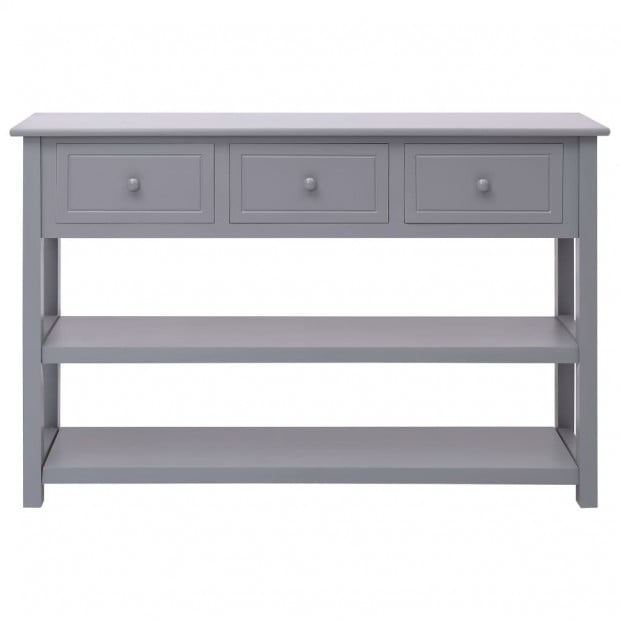 Sideboard Grey 115x30x76 Cm Wood Image 4