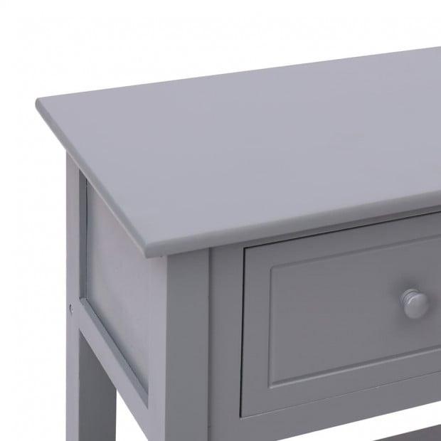 Sideboard Grey 115x30x76 Cm Wood Image 8