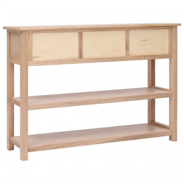 Sideboard Natural 115x30x76 Cm Wood Image 5