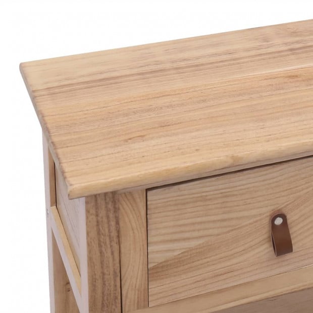 Sideboard Natural 115x30x76 Cm Wood Image 8