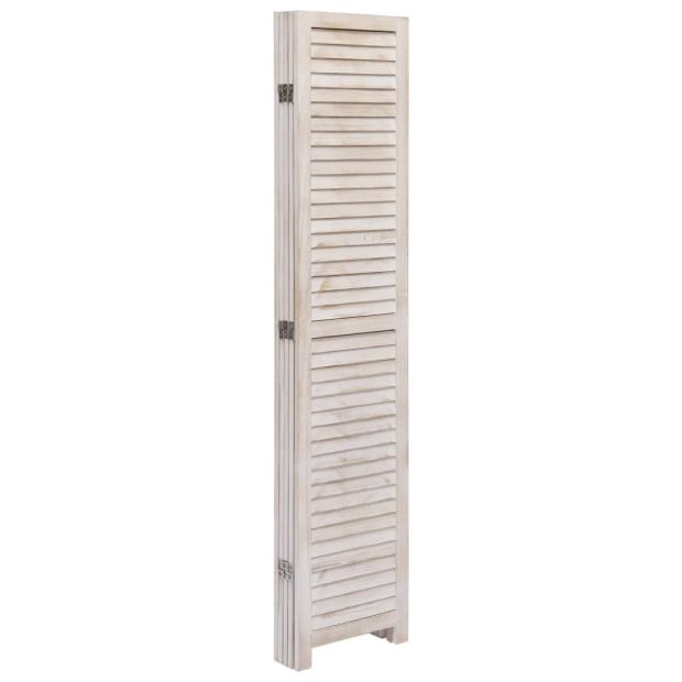 5-panel Room Divider 175x165 Cm Wood Image 4