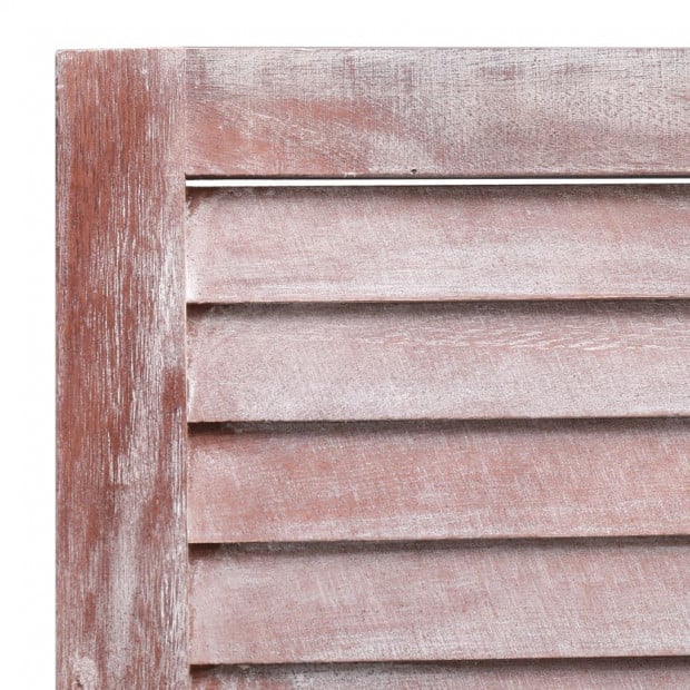 6-panel Room Divider Brown 210x165cm Paulownia Wood Brown Image 6