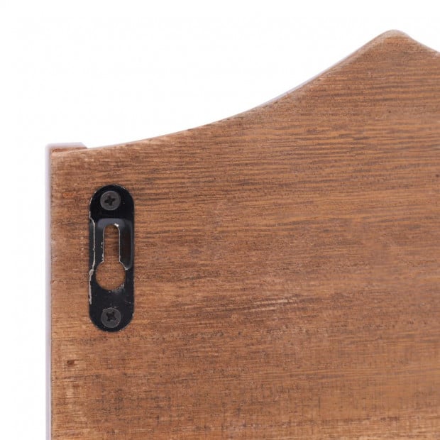 Wall Mounted Coat Rack Brown 50x10x23cm Wood Image 5