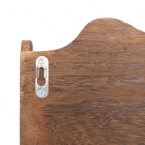Wall Mounted Coat Rack Brown 50x10x30cm Wood Image 6
