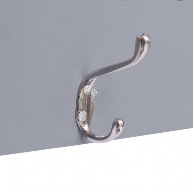 Wall Mounted Coat Rack Family Grey 74x29.5cm Image 4