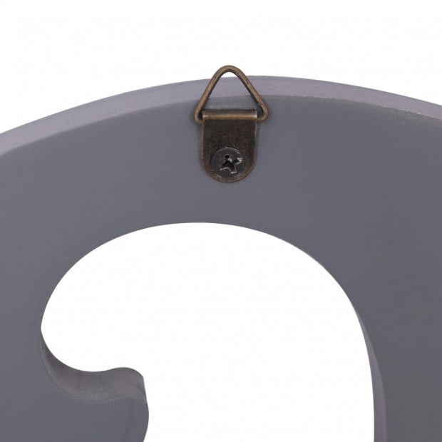 Wall Mounted Coat Rack Family Grey 74x29.5cm Image 5