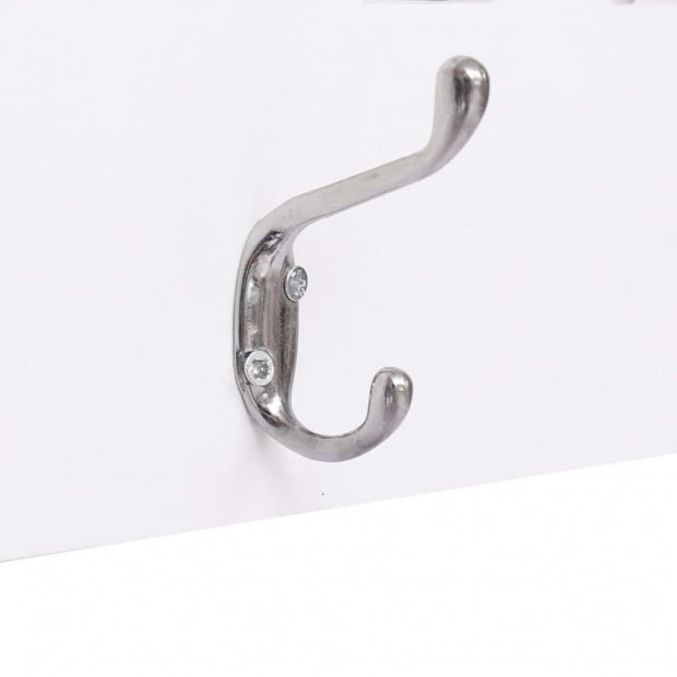 Wall Mounted Coat Rack Welcome White 74x29.5cm Image 4