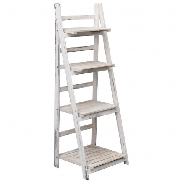 4-tier Plant Stand 43x33x113 Cm Wood