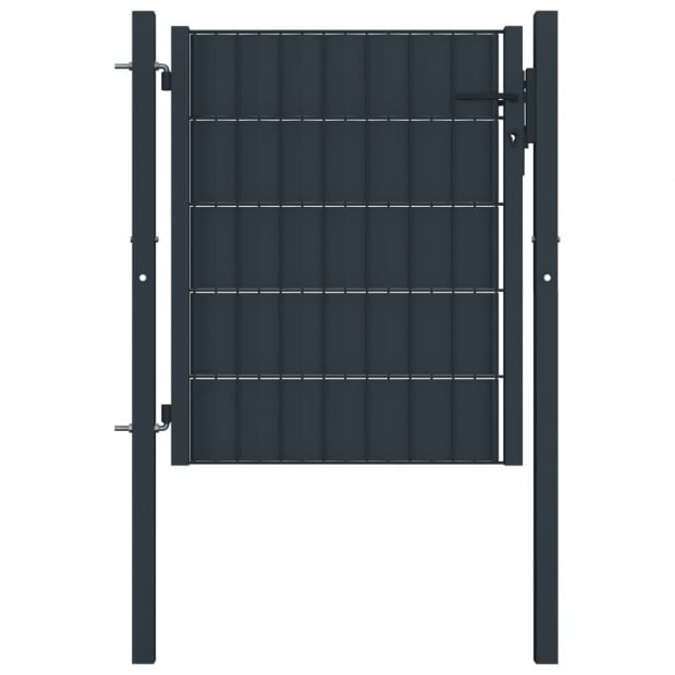 Fence Gate Steel 100x101 Cm Anthracite