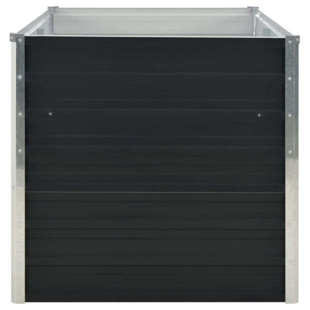 Raised Garden Bed Anthracite 160x80x77cm Galvanised Steel Image 4