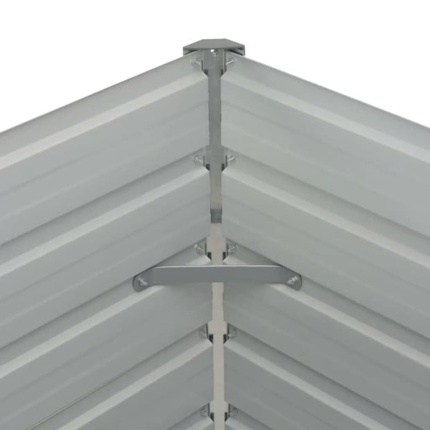 Raised Garden Bed Anthracite 160x80x77cm Galvanised Steel Image 6
