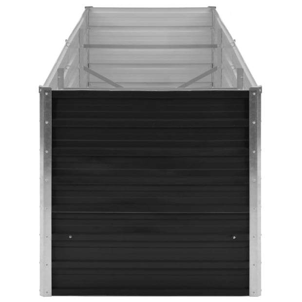 Garden Raised Bed Anthracite 240 x 80 x 77cm Galvanised Steel Image 4