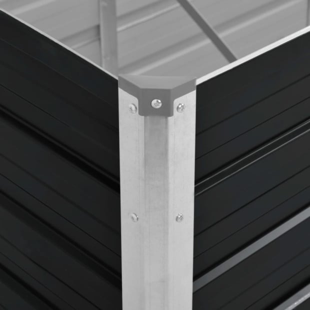 Garden Raised Bed Anthracite 240 x 80 x 77cm Galvanised Steel Image 5