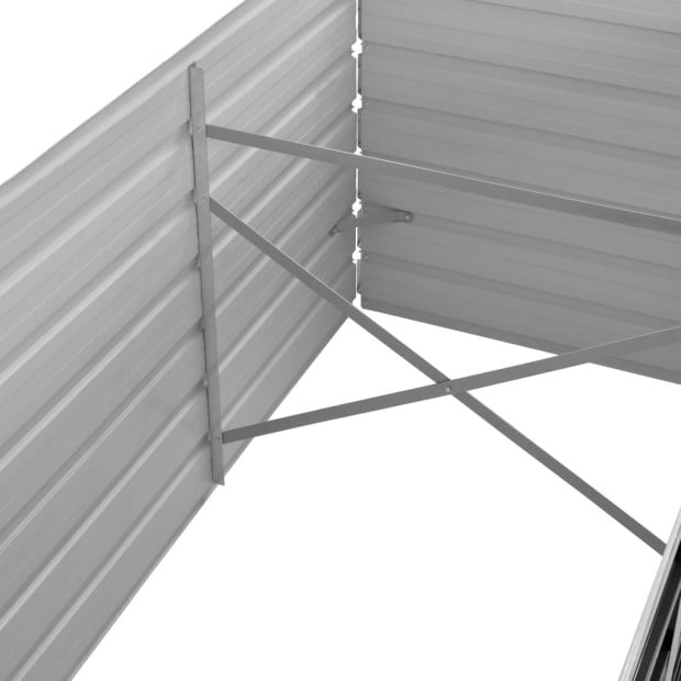 Garden Raised Bed Anthracite 240 x 80 x 77cm Galvanised Steel Image 6