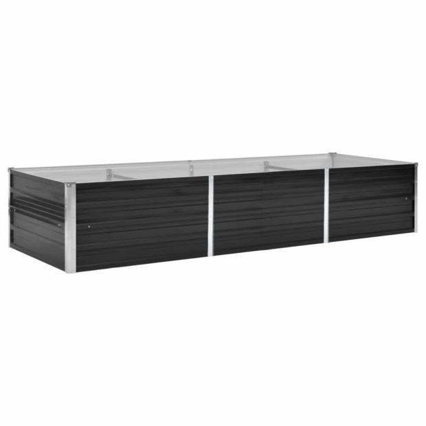 Garden Raised Bed Anthracite 240 x 80 x 45cm Galvanised Steel Image 2