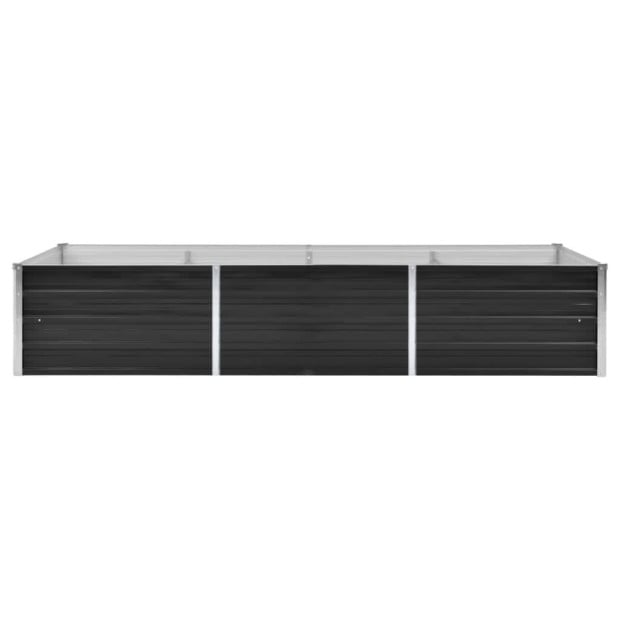 Garden Raised Bed Anthracite 240 x 80 x 45cm Galvanised Steel Image 3