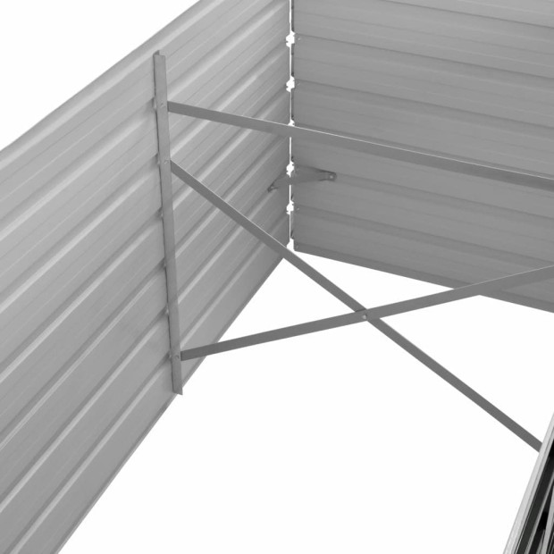 Garden Raised Bed Anthracite 240 x 80 x 45cm Galvanised Steel Image 5