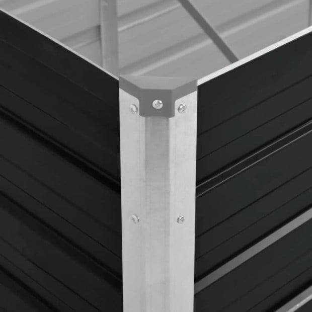 Garden Raised Bed Anthracite 240 x 80 x 45cm Galvanised Steel Image 6