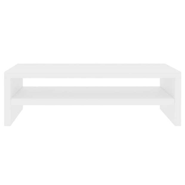 Monitor Stand White 42x24x13 Cm Engineered Wood Image 4