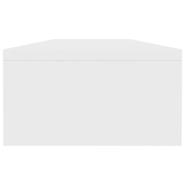 Monitor Stand White 100x24x13 Cm Engineered Wood Image 5