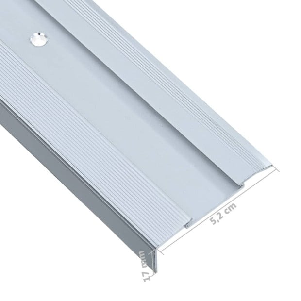 L-shape Stair Nosings 15 Pcs Aluminium 90 Cm Silver Image 7