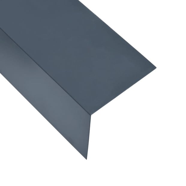L-shape 90° Angle Sheets 5 Pcs Aluminium Anthracite 170cm 100x100 Mm