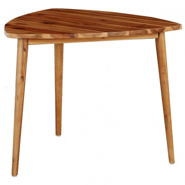 Nesting Tables 2 Pcs Solid Acacia Wood Image 3