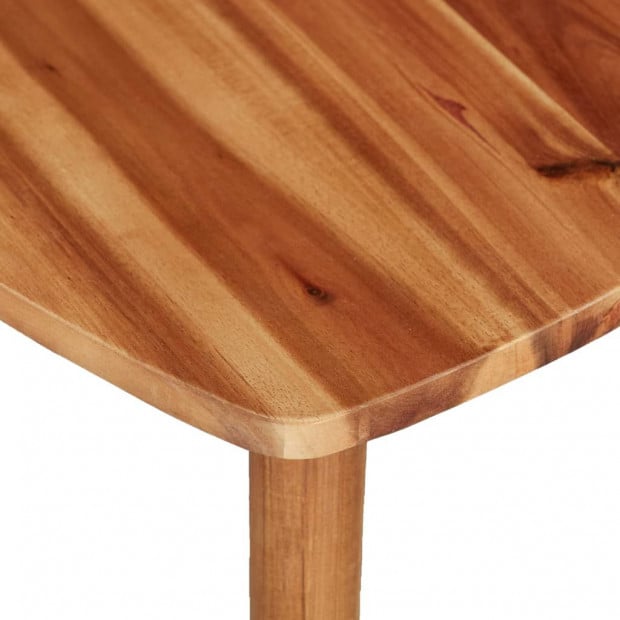 Nesting Tables 2 Pcs Solid Acacia Wood Image 4