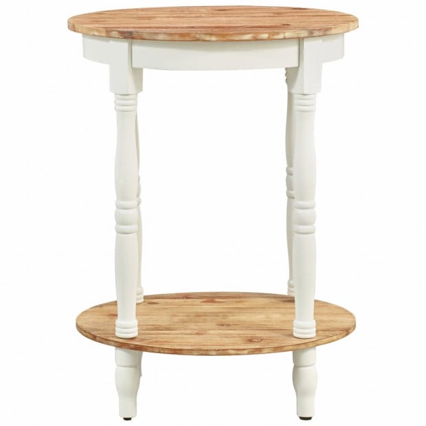 Side Table 50x40x66 Cm Solid Acacia Wood Image 2