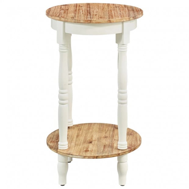 Side Table 50x40x66 Cm Solid Acacia Wood Image 3