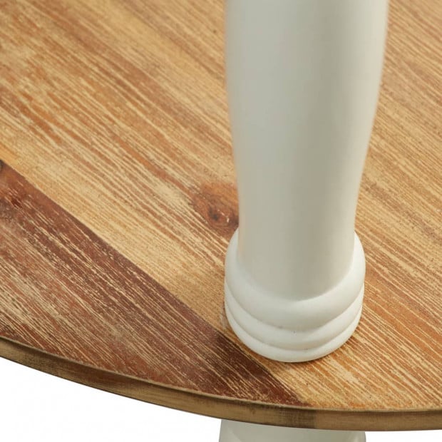 Side Table 50x40x66 Cm Solid Acacia Wood Image 5