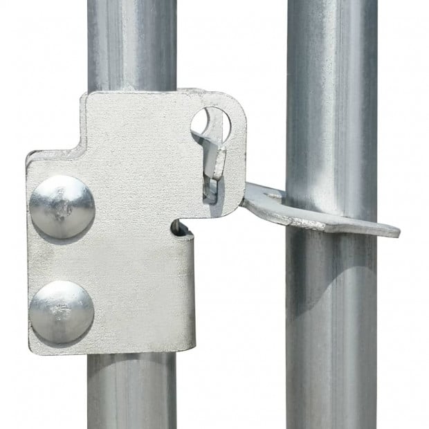 Outdoor Chicken Cage 2.75x2x1.92 M Galvanised Steel Image 5