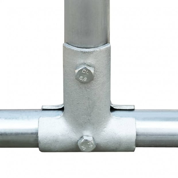 Outdoor Chicken Cage 2.75x4x1.92 M Galvanised Steel Image 4