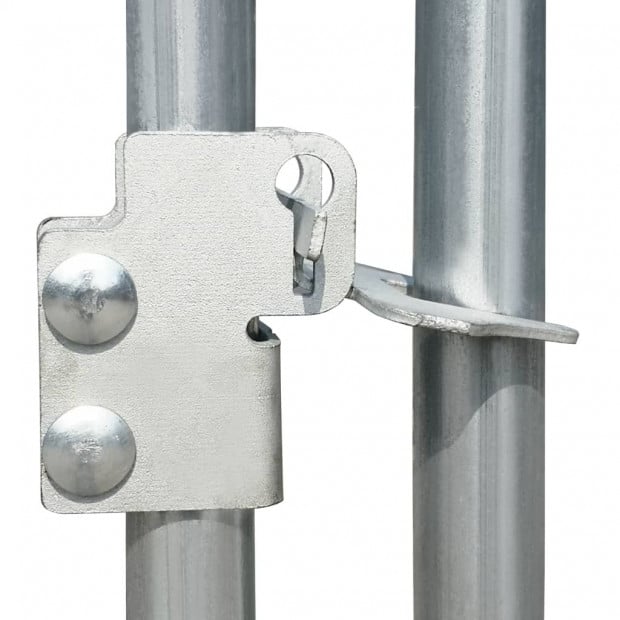 Outdoor Chicken Cage 2.75x4x1.92 M Galvanised Steel Image 5