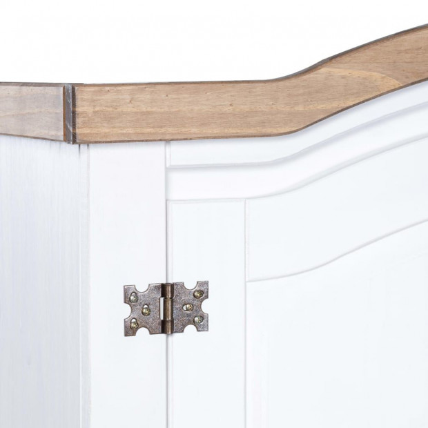 Wardrobe Mexican Pine Corona Range 2 Doors White Image 5