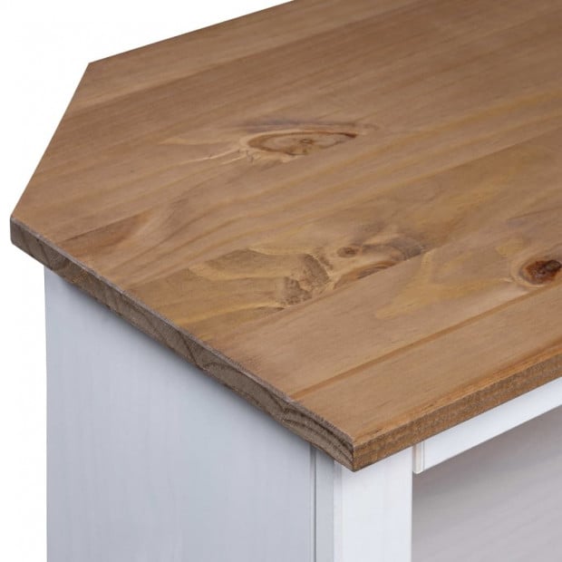 Console Table Mexican Pine Corona Range White 80x43x78 Cm Image 4