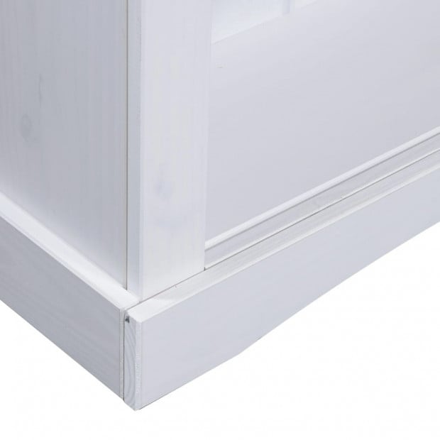3-tier Bookcase Mexican Pine Corona Range White 81x29x100 Cm Image 4