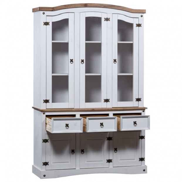 Buffet & Hutch Mexican Pine Corona Range White Image 3