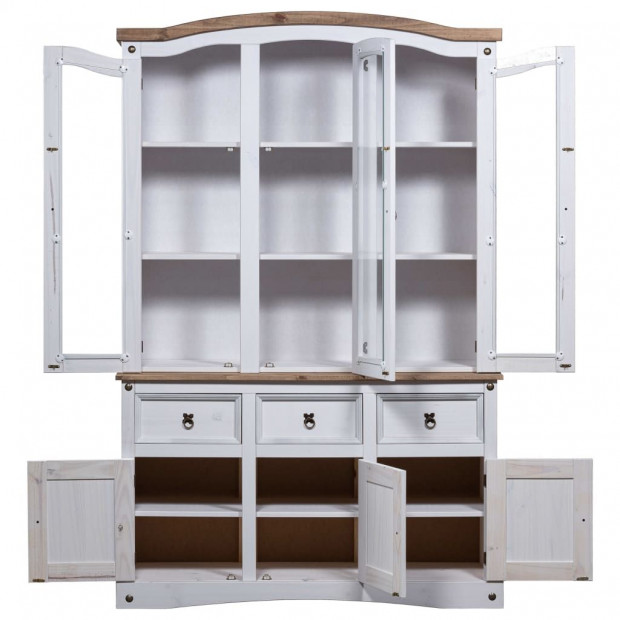 Buffet & Hutch Mexican Pine Corona Range White Image 4