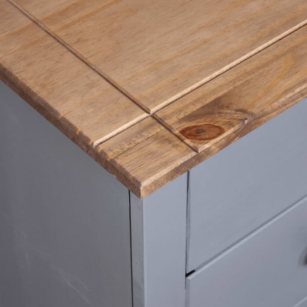 Sideboard Grey 46x40x89 Cm Pine Panama Range Image 7